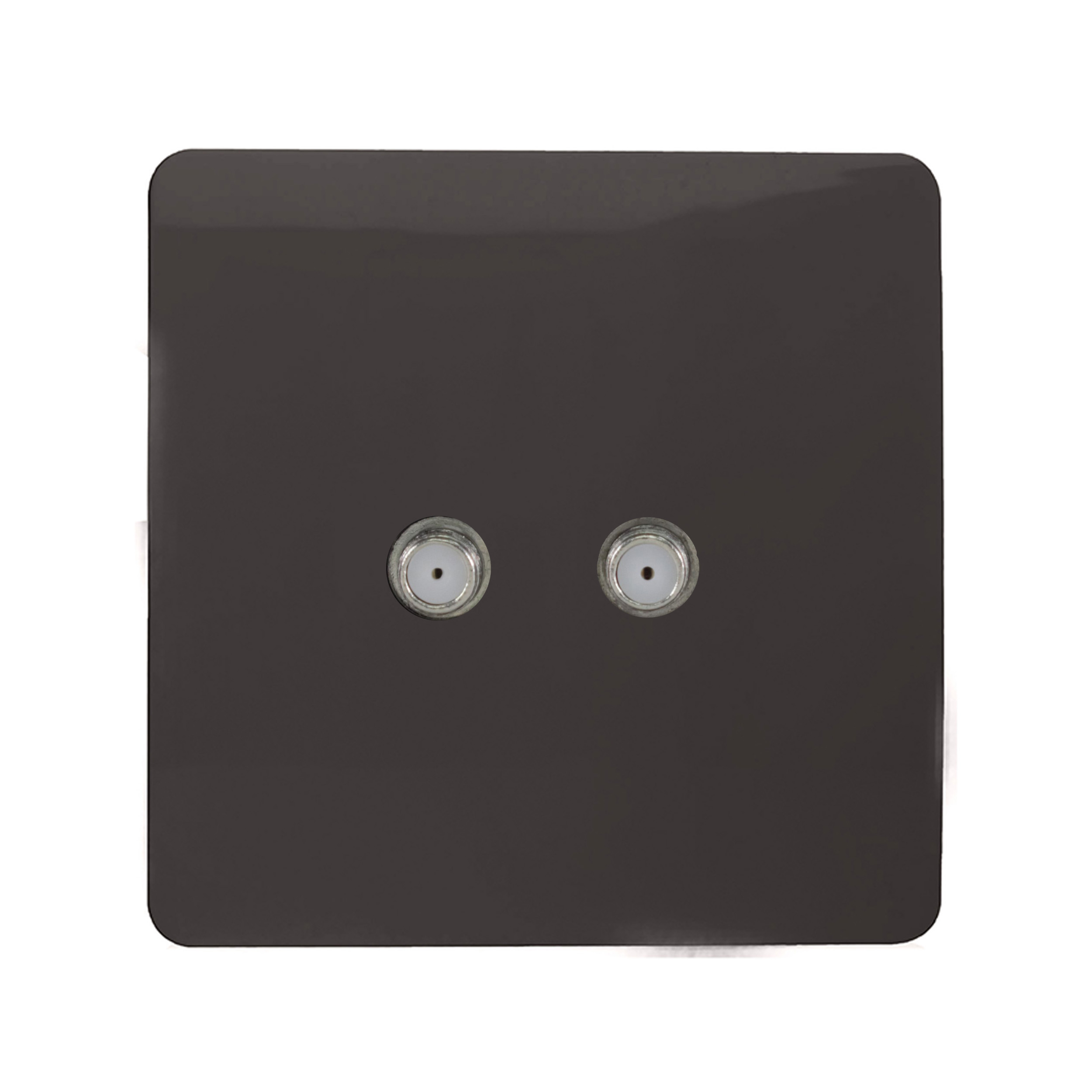ART-2SATDB  2 Gang F-Type Satellite Televison Socket Dark Brown